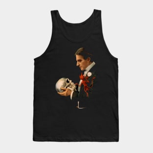 Magician with Human Skull and Devil Tank Top